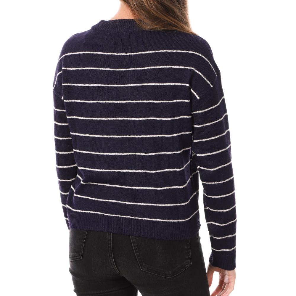 Pull Marine Femme Vero Moda Storm vue 2