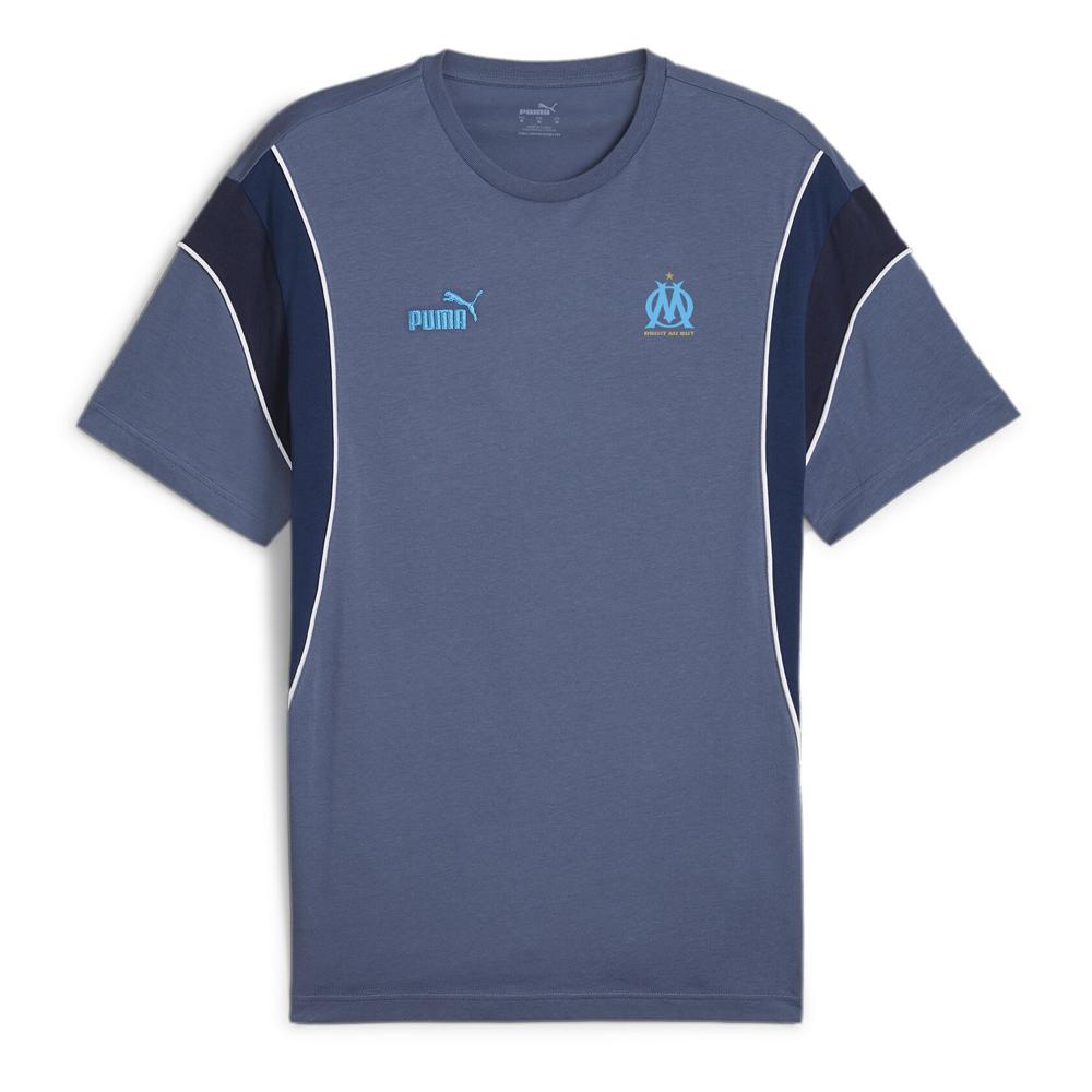OM T-Shirt Bleu Homme Puma Ftblarchive pas cher