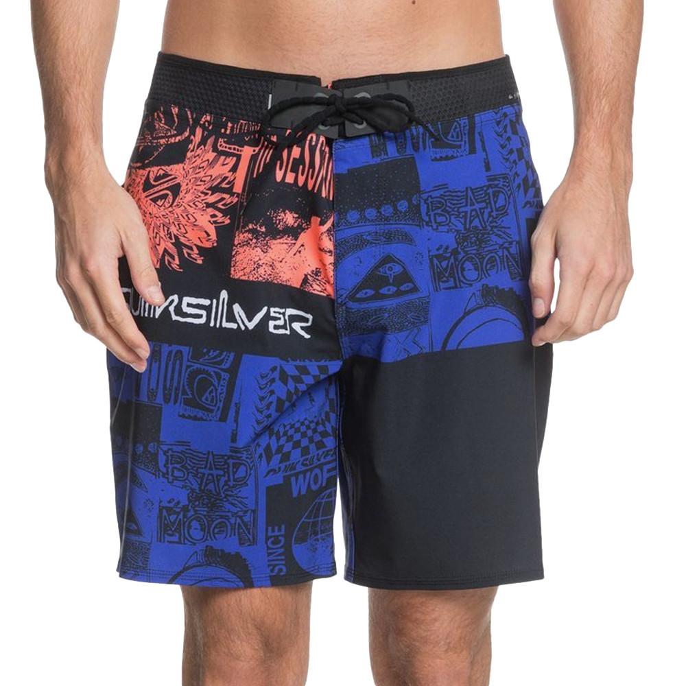 Short de bain Bleu/Orange/NoirHomme Quiksilver Ravewve pas cher