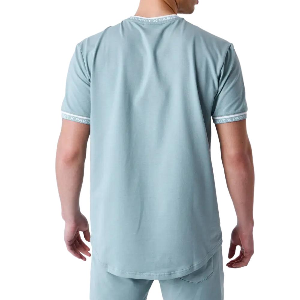 T-Shirt Bleu/Blanc Homme Project X Paris 2511114 vue 2