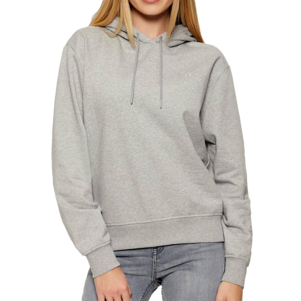 Sudadera gris Calvin Klein Jeans Archive Mujer barato