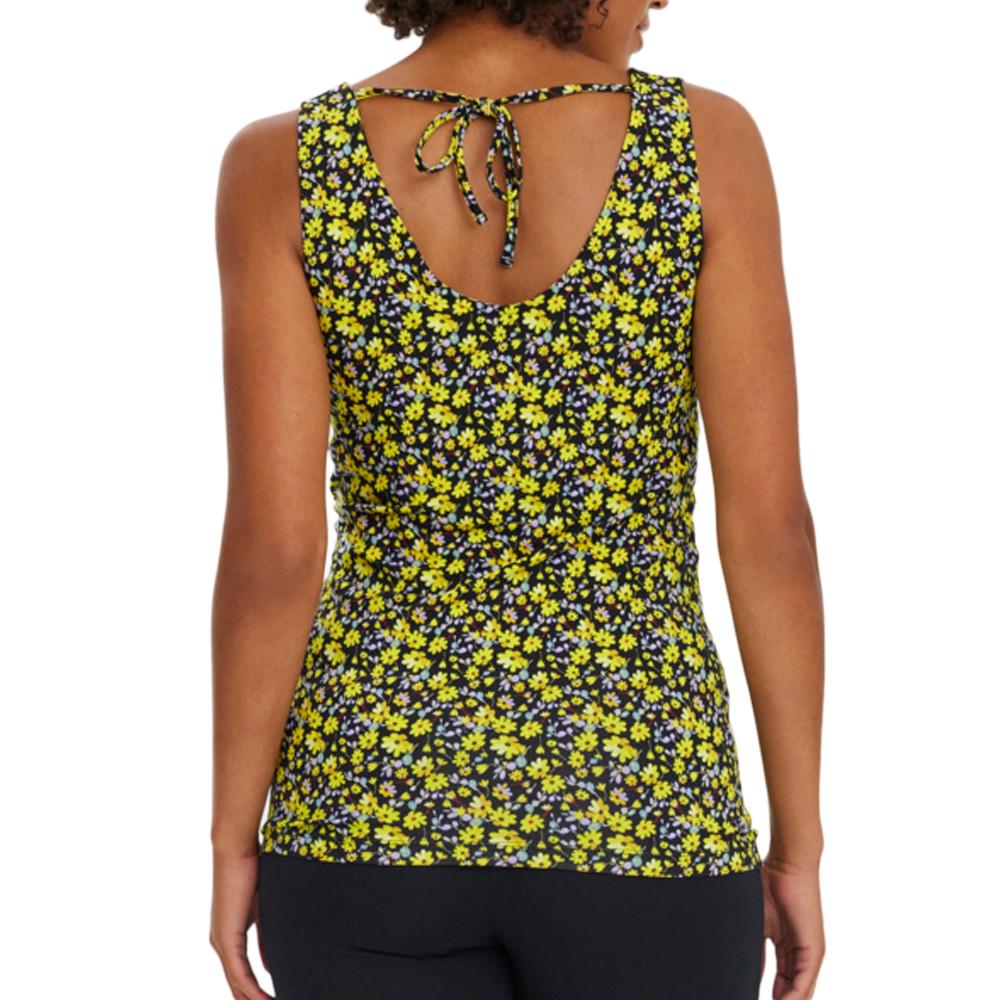 Débardeur Noir/Jaune Femme Mamalicious Lamber vue 2
