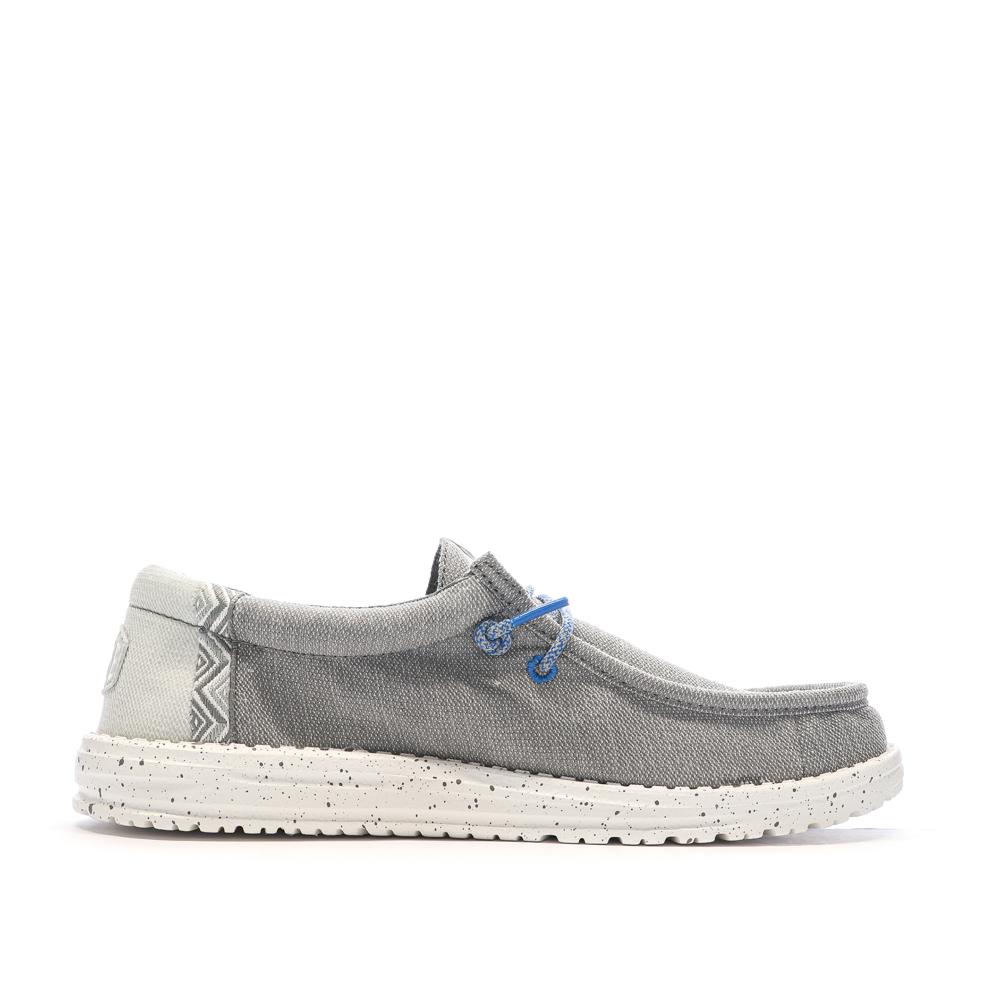 Chaussures Grises Clair Homme Hey Dude Wally 40716 vue 2