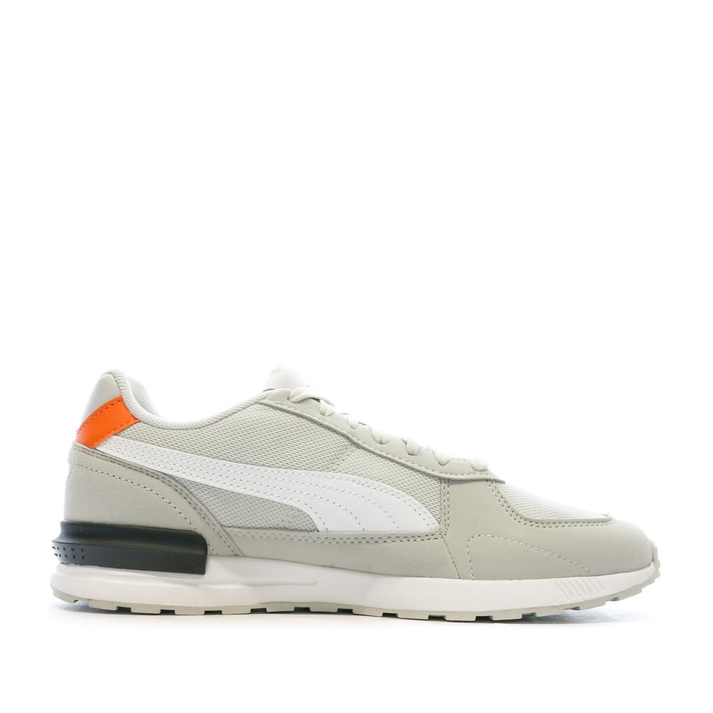 Baskets Gris/Orange Garçon Puma Graviton vue 2