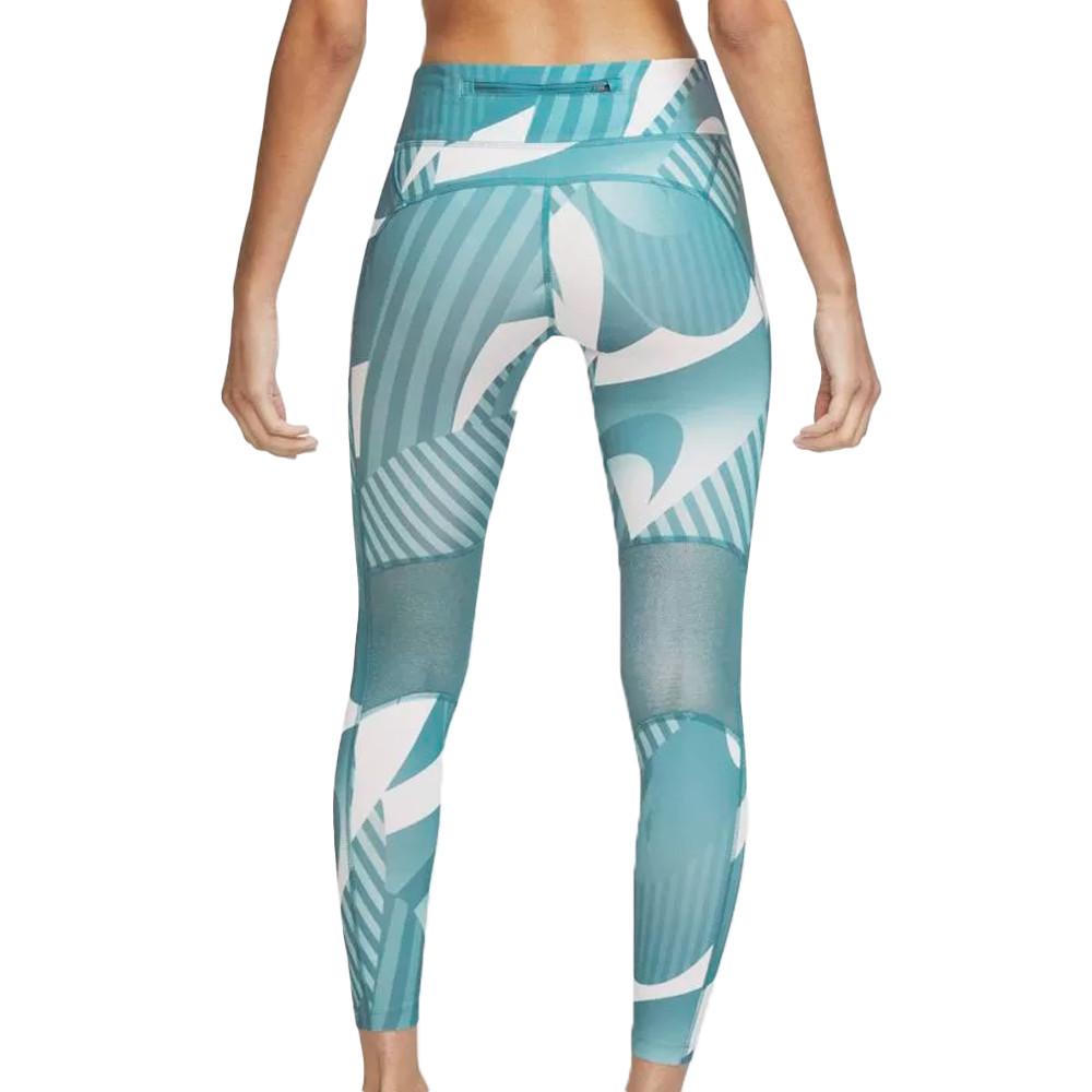 Legging 7/8 Bleu Femme Nike Runway vue 2