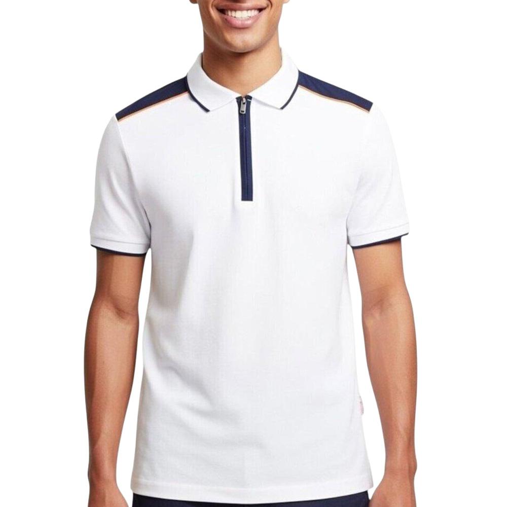 Polo Blanc Homme Lee Cooper GLC2046 pas cher