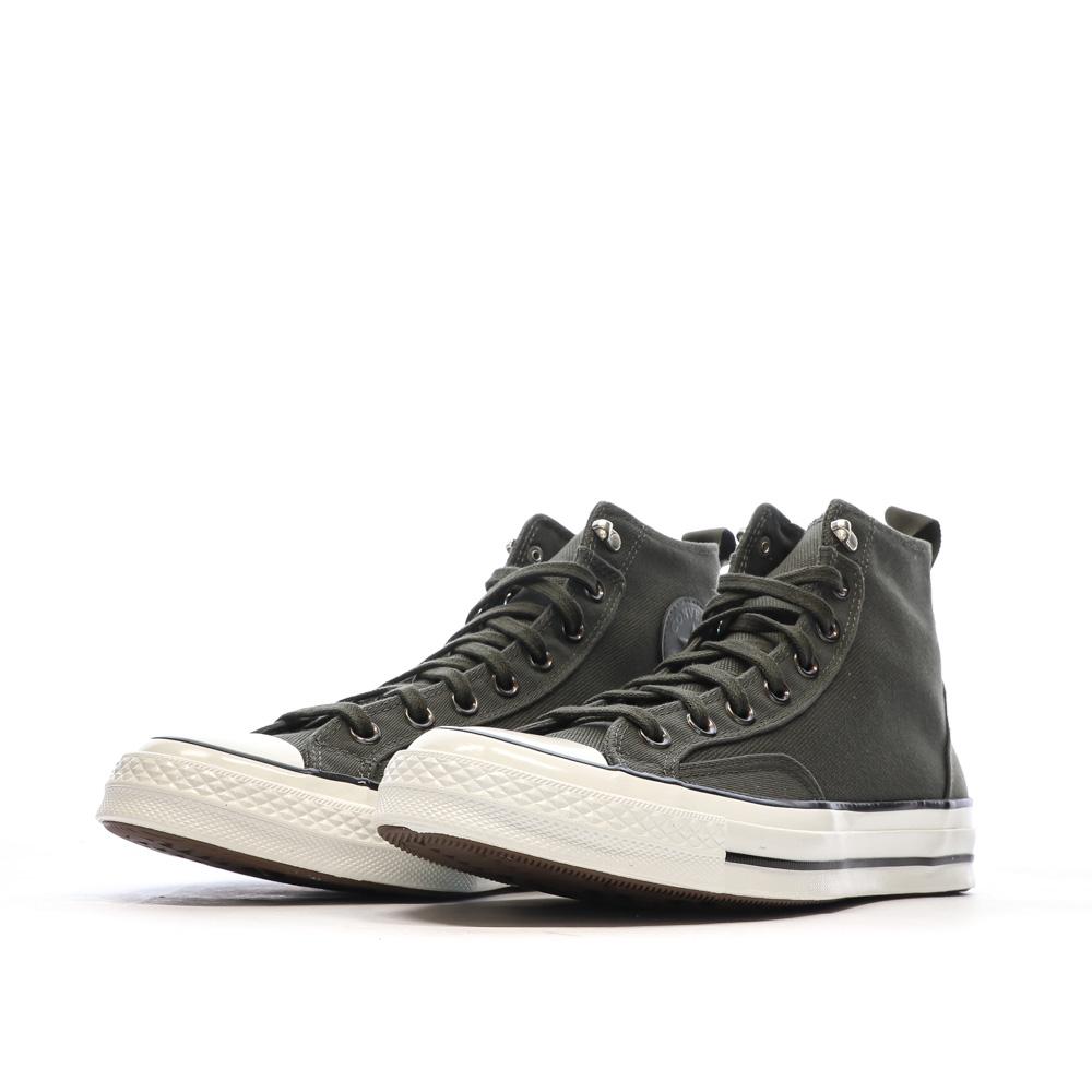 Baskets Noires Homme Converse Chuck 70 Jungle Cloth vue 6