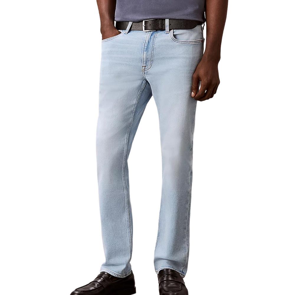 Blaue Slim-Fit-Jeans für Herren von Calvin Klein Jeans in Indigo mit Overtone-Effekt günstig