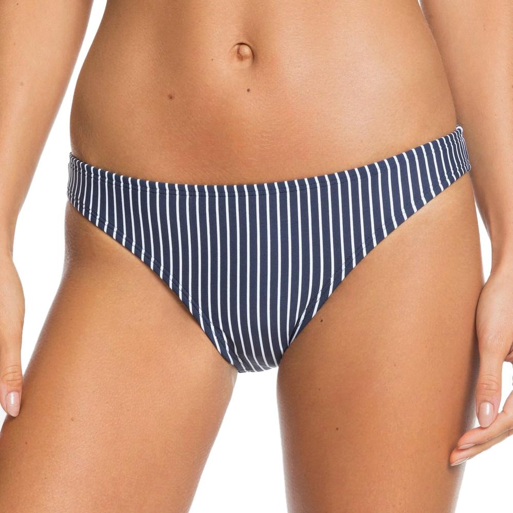 Bas De Bikini Marine à rayures Femme Roxy Printed Beach Classics pas cher