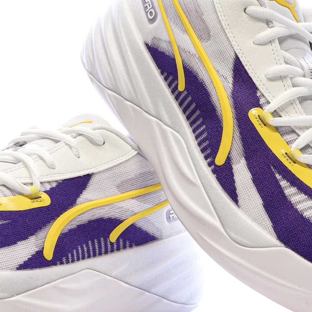 Chaussures de Basketball Blanches Homme Puma All-pro Nitro vue 7