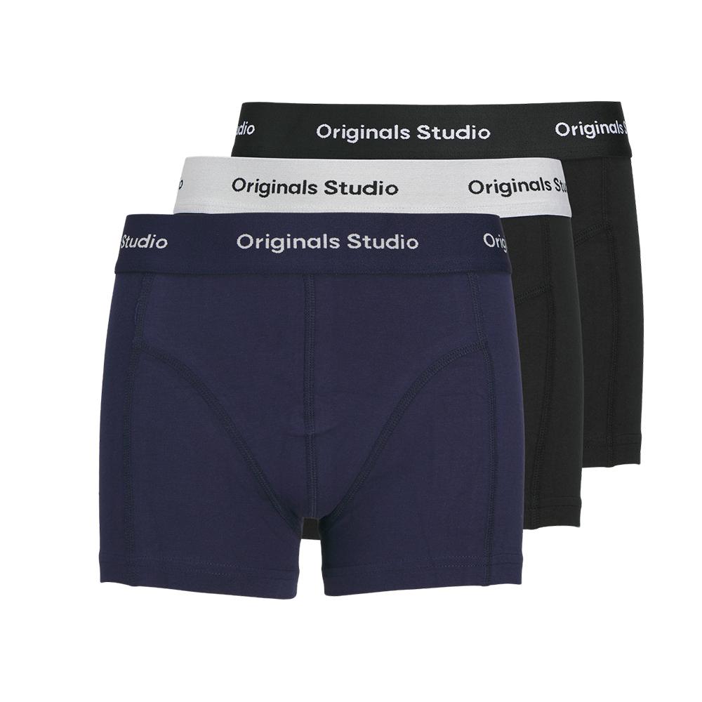 3x Boxers Marine/Noir Garçon Jack & JonesTerbro pas cher