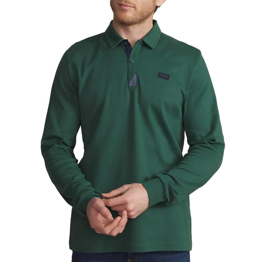 Polo Vert Homme TBS VALONPOL pas cher