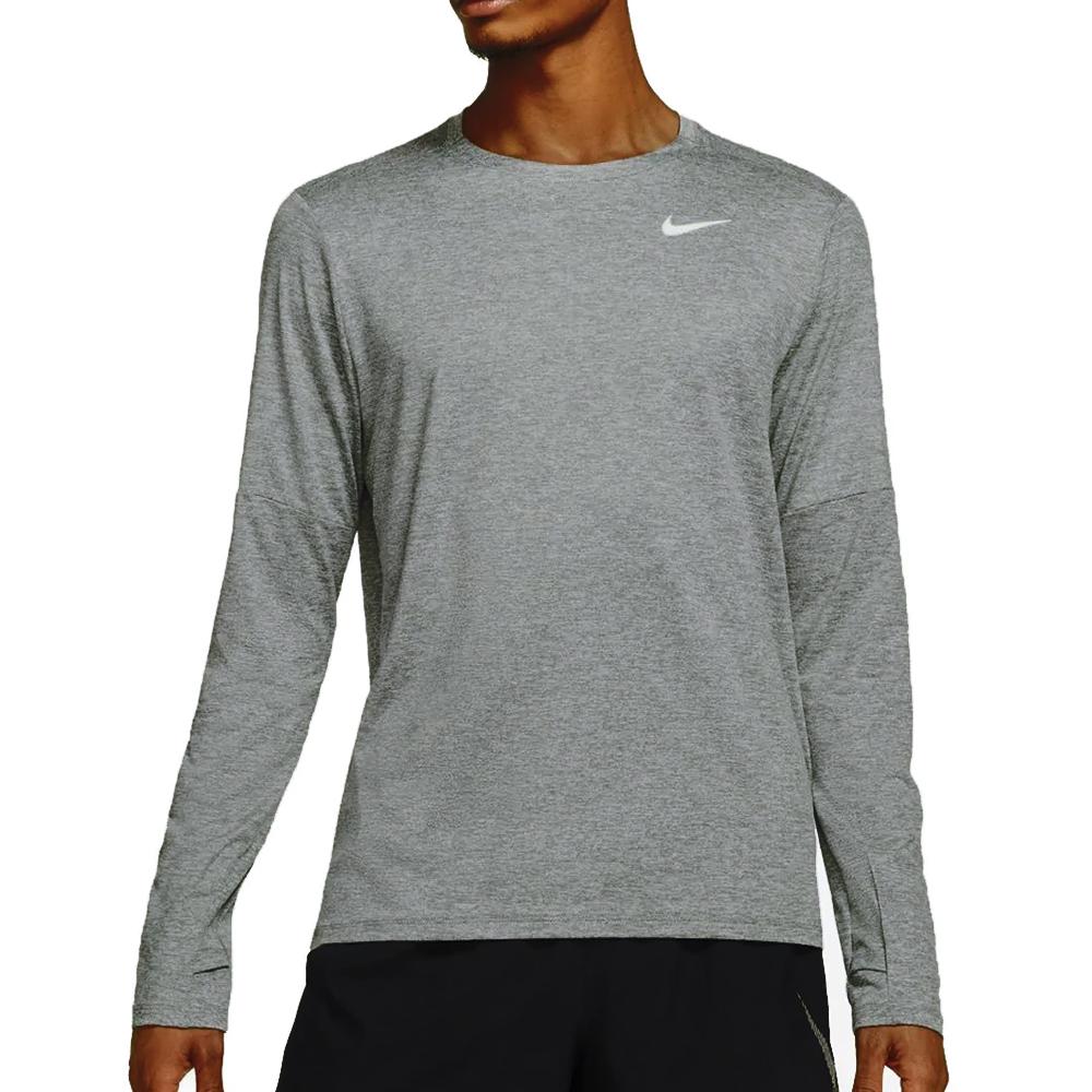 T-shirt Manches Longues Grise Homme Nike Elmnt Crew pas cher