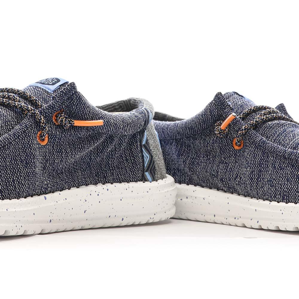 Chaussures Grises Homme Hey Dude Wally Sport Mesh vue 7