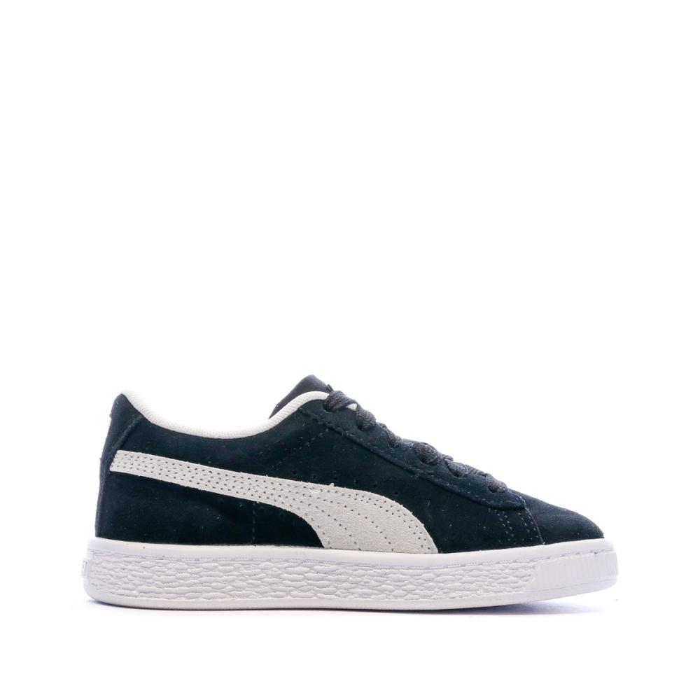 Baskets noires enfant Puma Suede Classic XXI PS vue 2