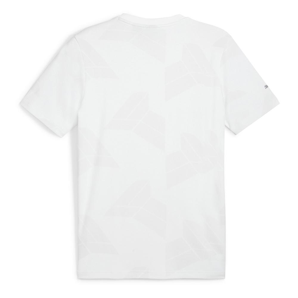 T-Shirt Blanc Homme Puma Jaquard vue 2