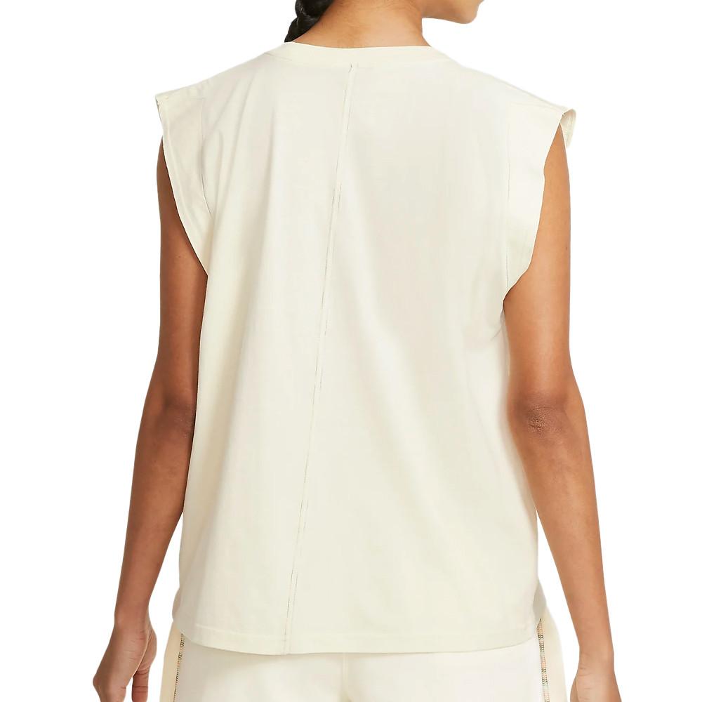 Débardeur Jaune Femme Nike Earth Day vue 2