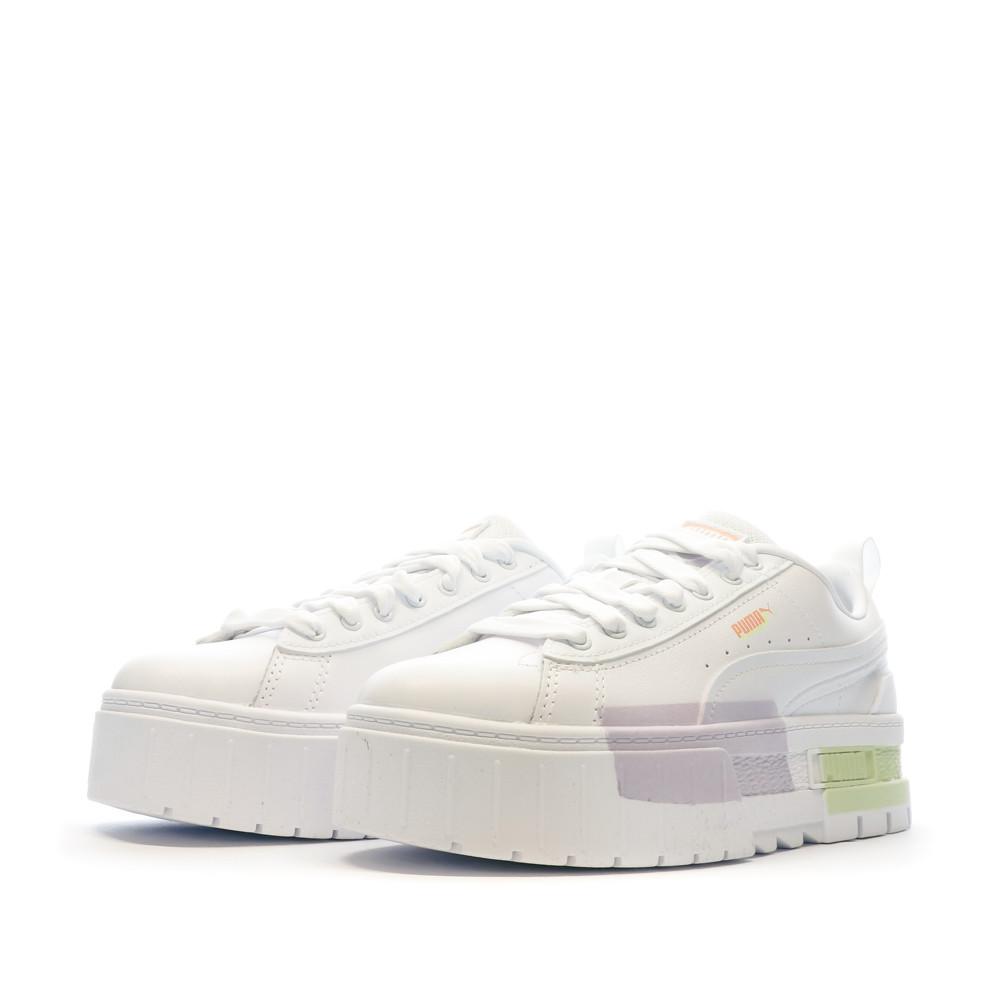 Baskets Blanches Femme Puma Mayze vue 6