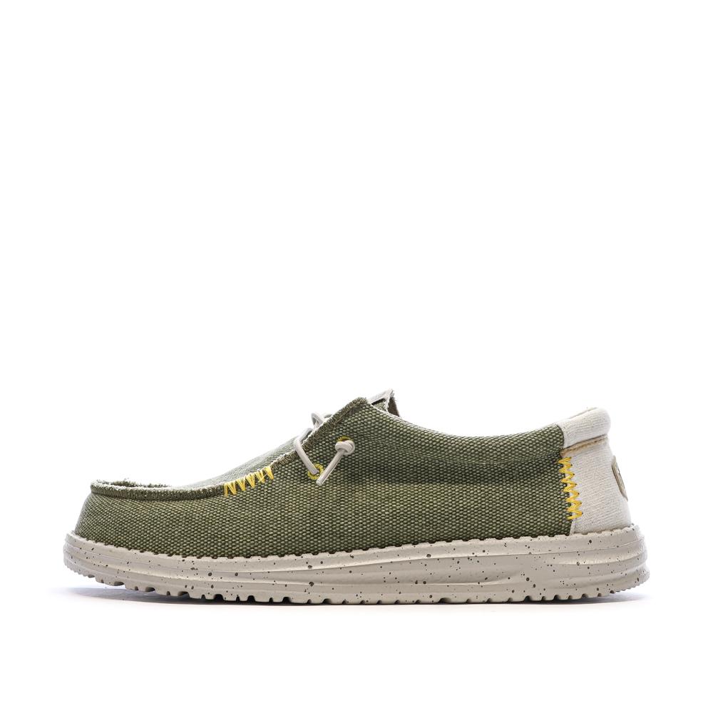 Chaussures Vert Homme Hey Dude Olive pas cher