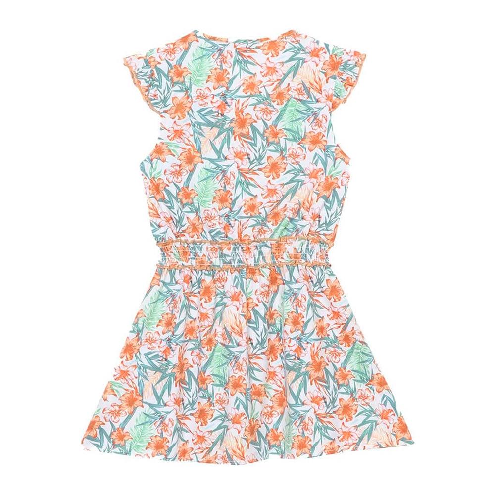 Robe Blanche à Motifs Fille Kaporal Fran vue 2