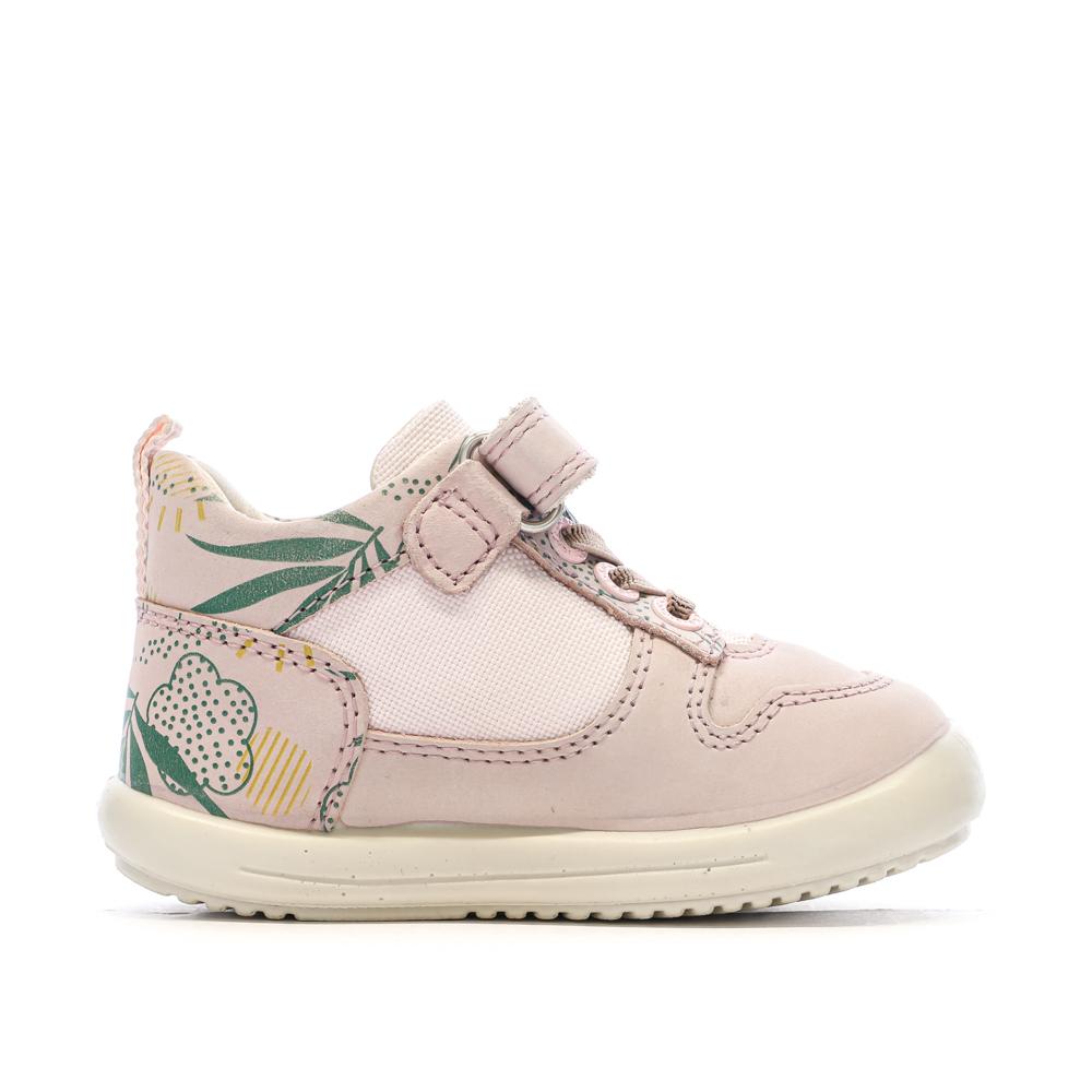 Baskets Hautes Rose Fille Kickers Bottillon vue 2