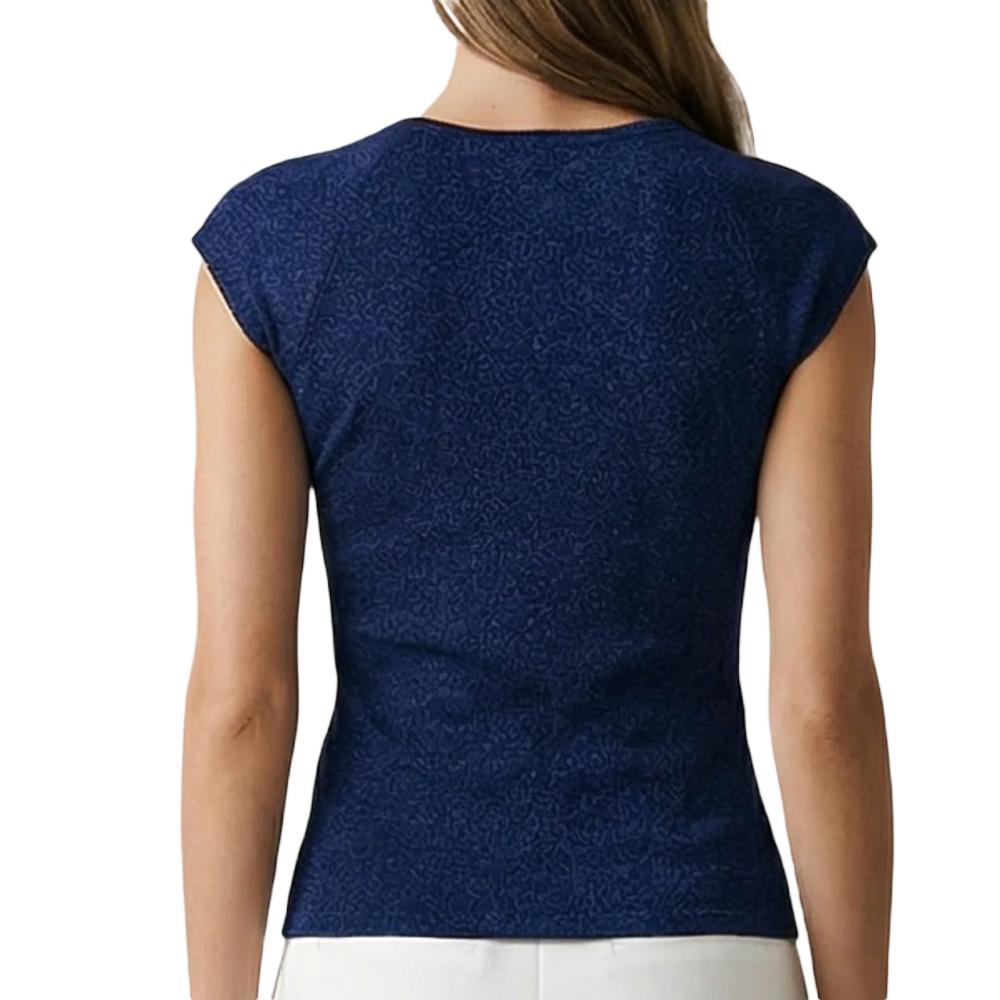 Camiseta azul marino para mujer Morgan DIVALI ver 2
