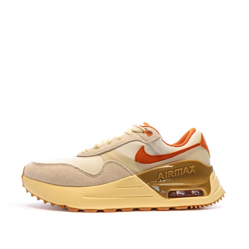 Baskets Beige/Orange Femme Nike Air Max SYSTM pas cher