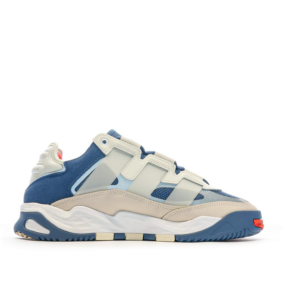 Baskets Bleu/Beige Homme Adidas Niteball ID8073 vue 2