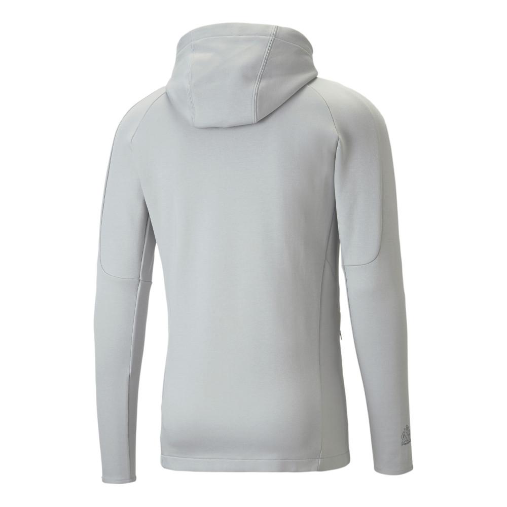 OM Veste de survêtement Gris Homme Puma Hooded vue 2