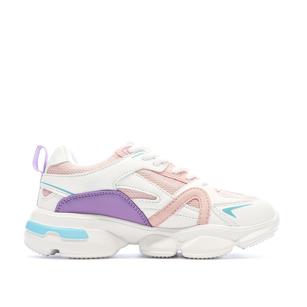 Baskets Blanc/Rose Femme/Fille Nasa Jabalem vue 2