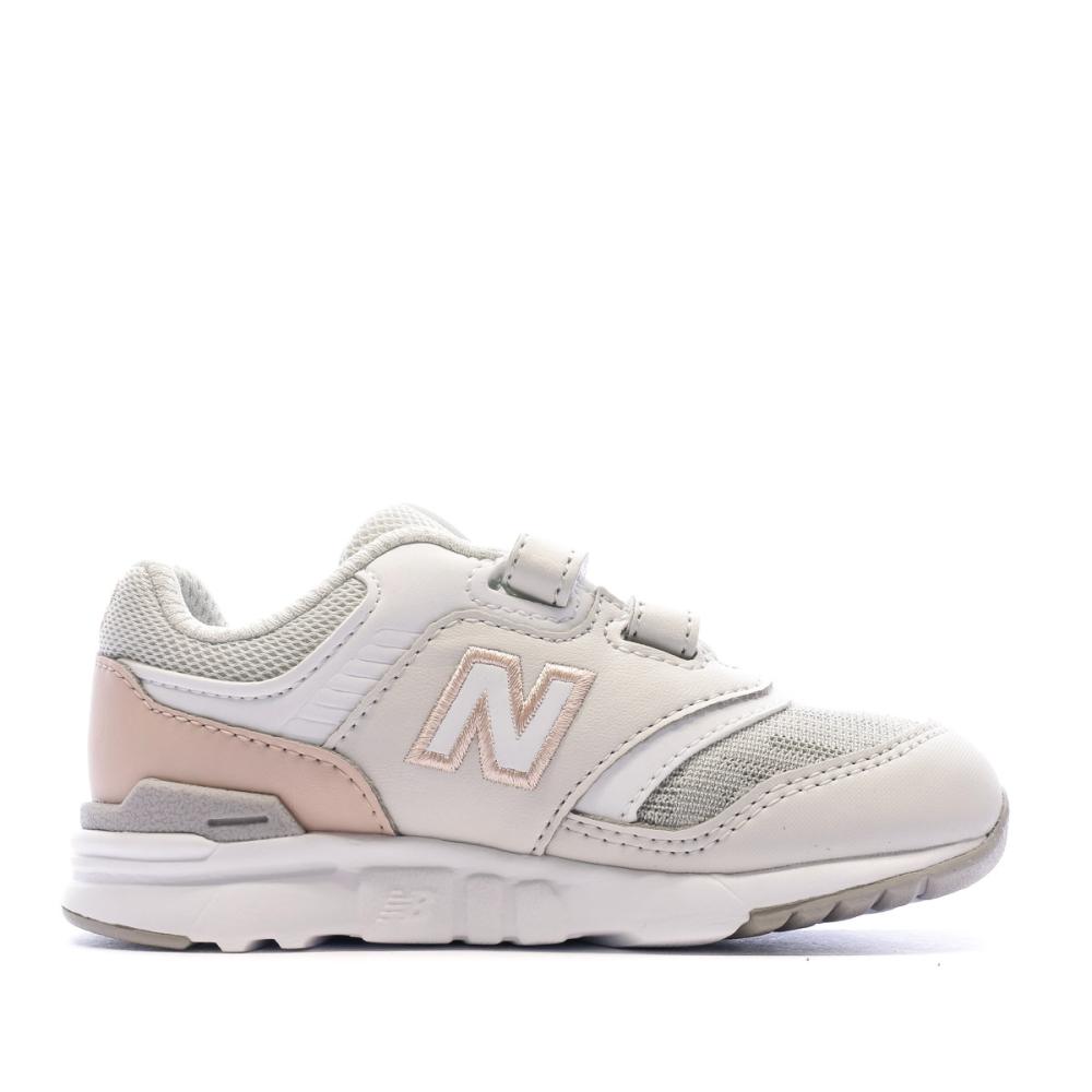 Baskets Grise/Rose Fille New Balance IZ997 vue 2
