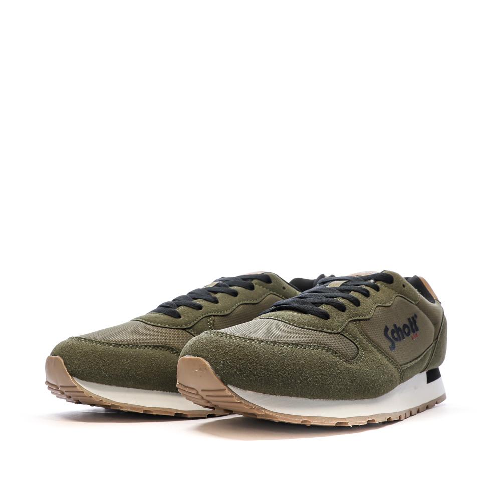 Baskets Kaki Homme Schott Norati vue 6