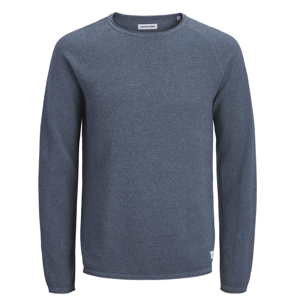 Jersey Jack &amp; Jones Knit Crew Hombre Azul Medio barato