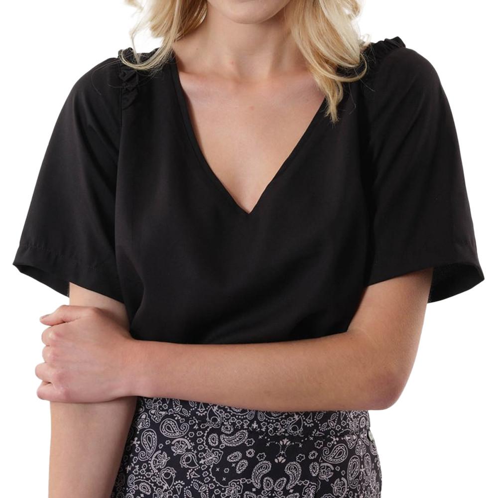 Blouse Noir Femme Deeluxe Amalia pas cher