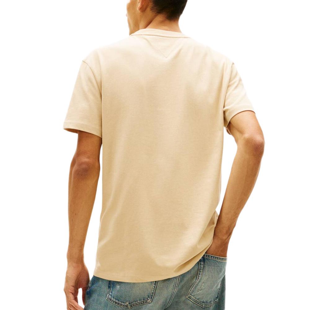 T-Shirt Beige Homme Tommy Hilfiger Tjm Reg Signature vue 2