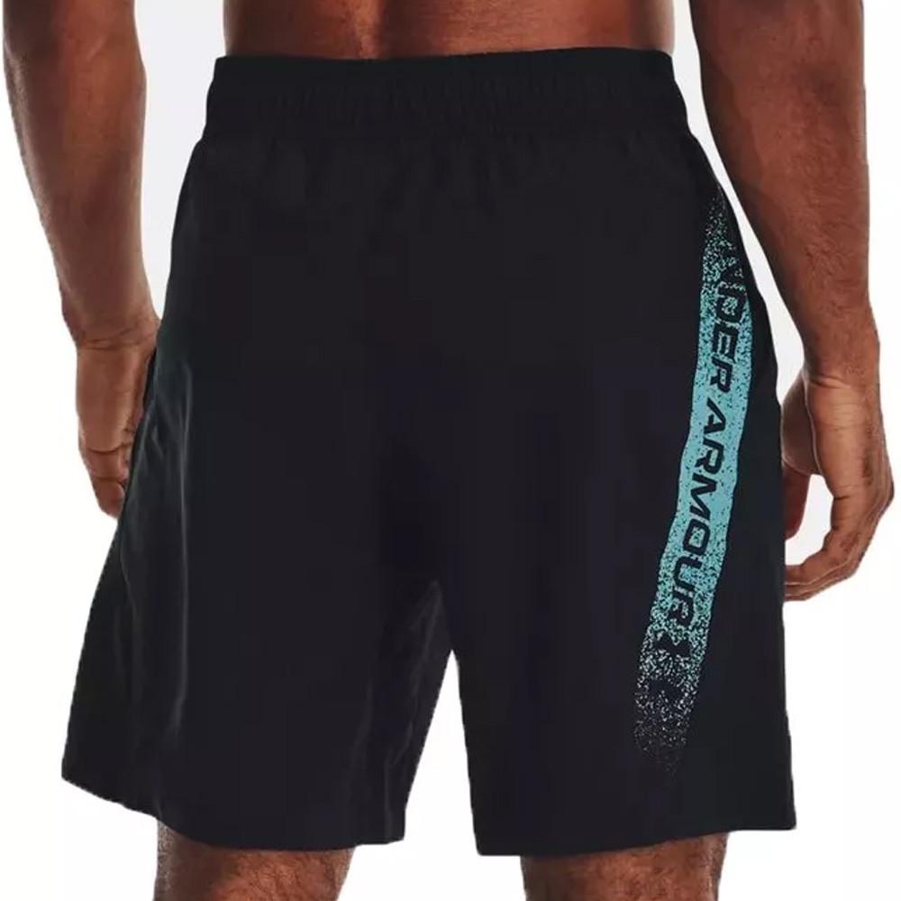 Short Noir Homme Under Armour Graphic vue 2