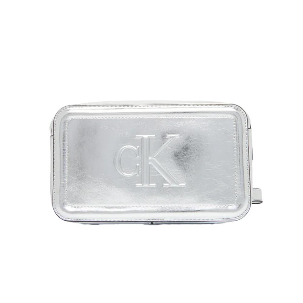 Sac Gris Métallisé Femme Calvin Klein Jeans LV04F3331G pas cher