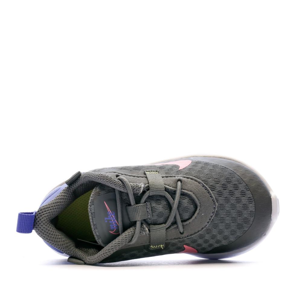 Baskets Grises Bébé Fille Nike Reposto vue 4