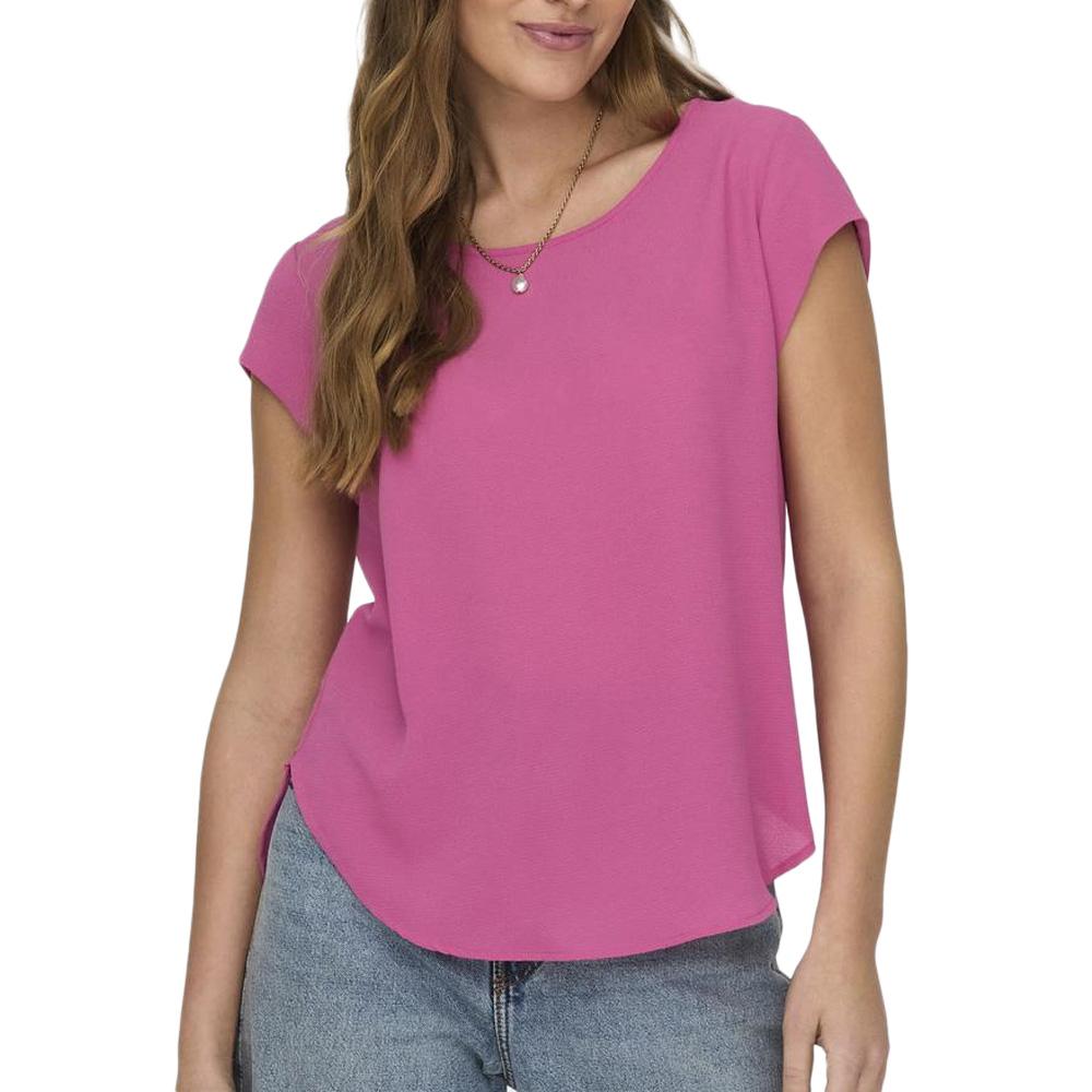 T-shirt Rose Femme Only Onlvic pas cher
