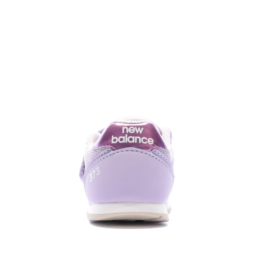 Baskets Mauves Fille New Balance IZ373 vue 3