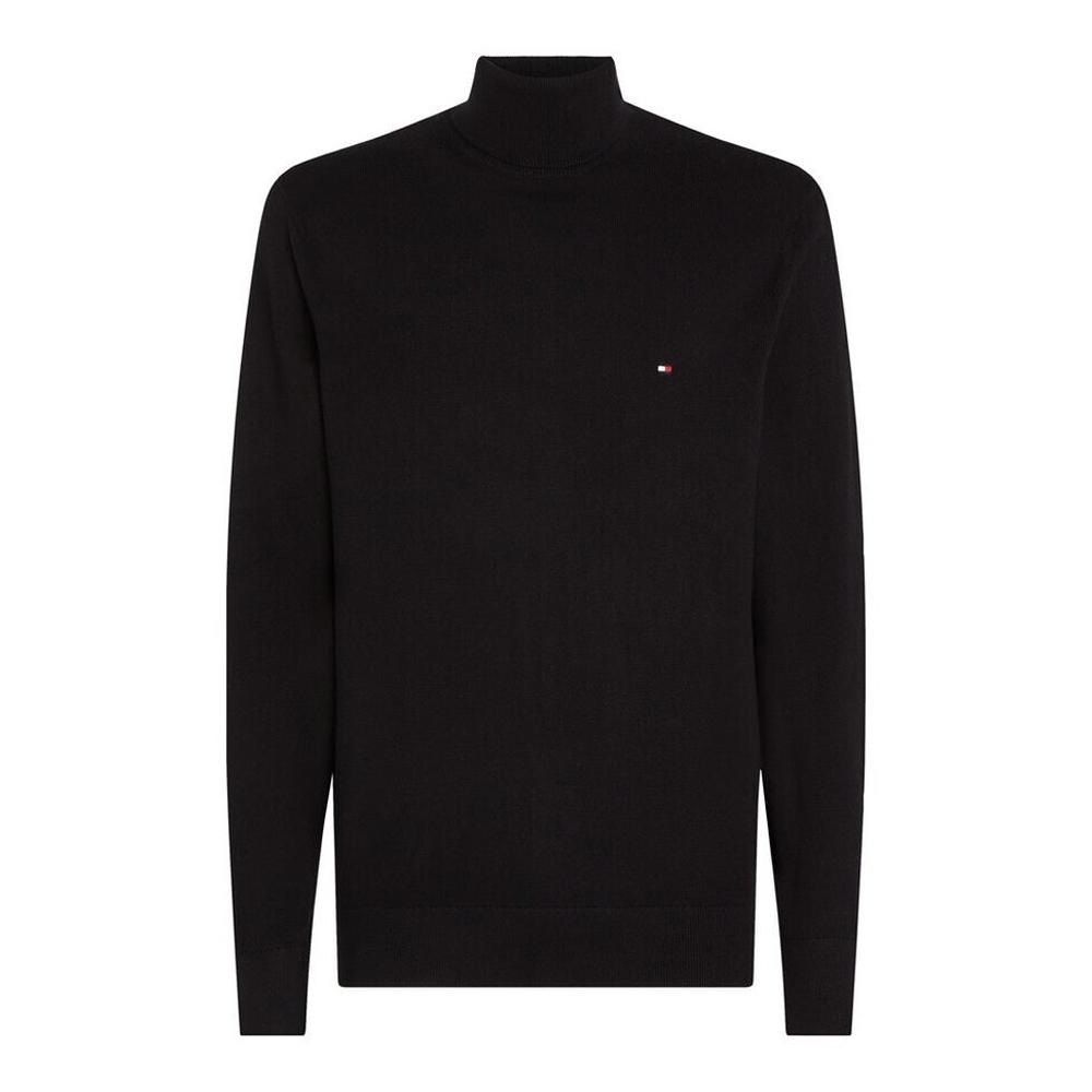 Pull Noir Homme Tommy Hilfiger Pima Org pas cher