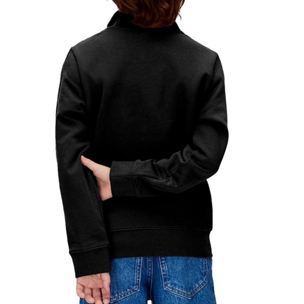 Pull Noir Garçon Calvin Klein Jeans Chest vue 2