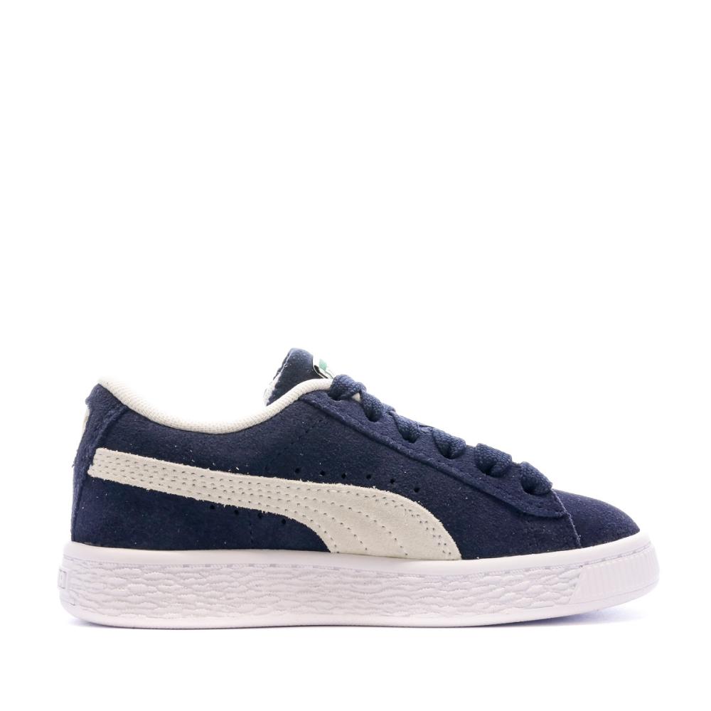 Baskets Bleu Enfant Puma Suede Classic XXI PS vue 2