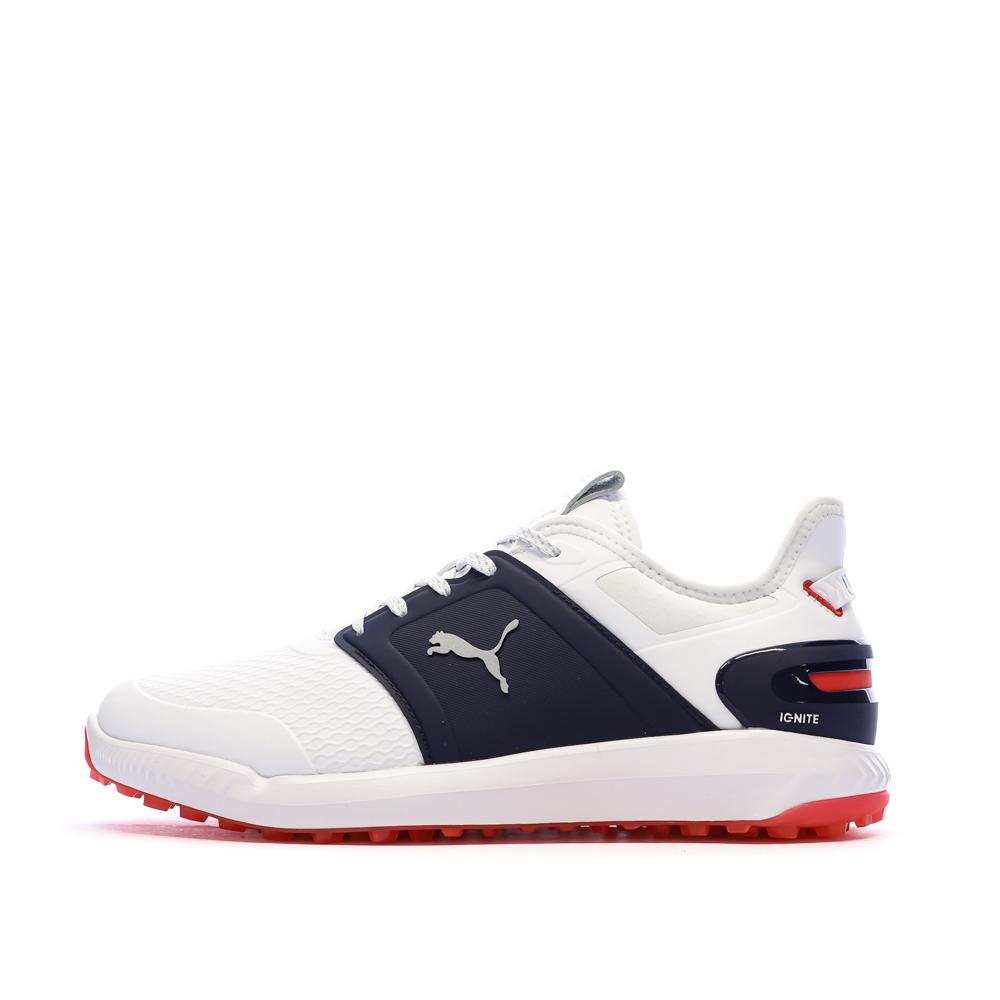 Chaussures de Golf Blanc/Marine Homme Puma Ignite Elevate pas cher