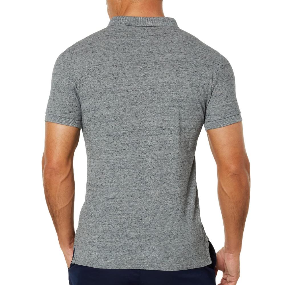 Polo Gris Homme Superdry Classic vue 2