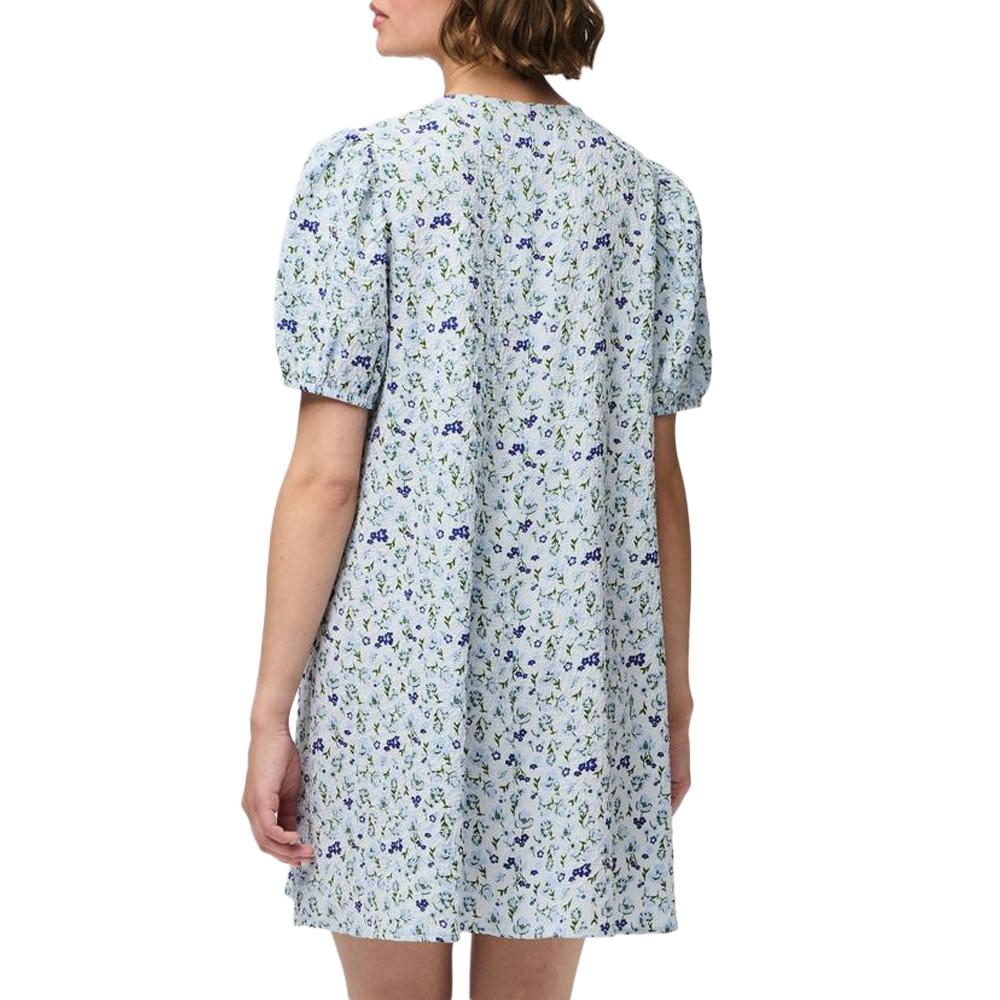 Pieces Talia Vestido Floral Azul Mujer ver 2