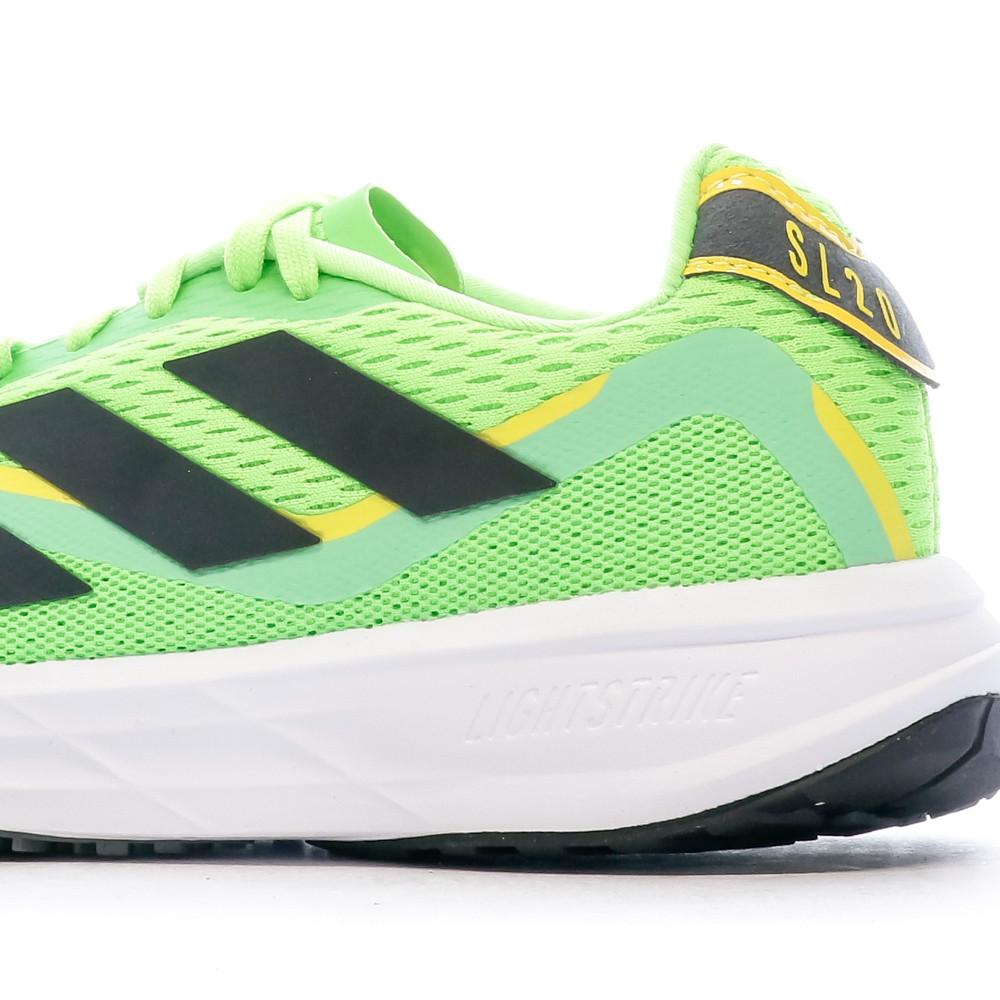 Chaussures de Running Verte Homme Adidas Sl20.3 vue 7