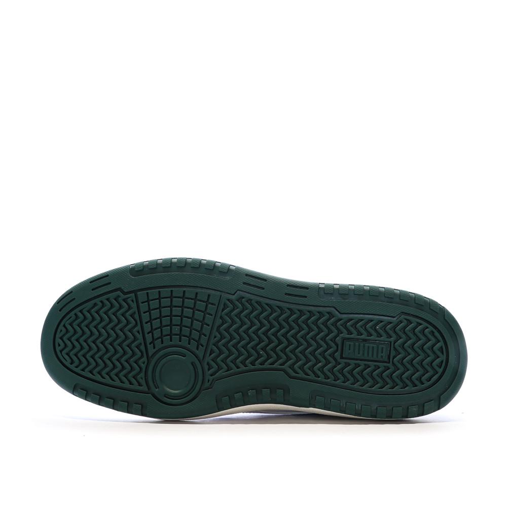 Baskets Blanches/Vertes Foncés Homme Puma Doublecourt03 vue 5