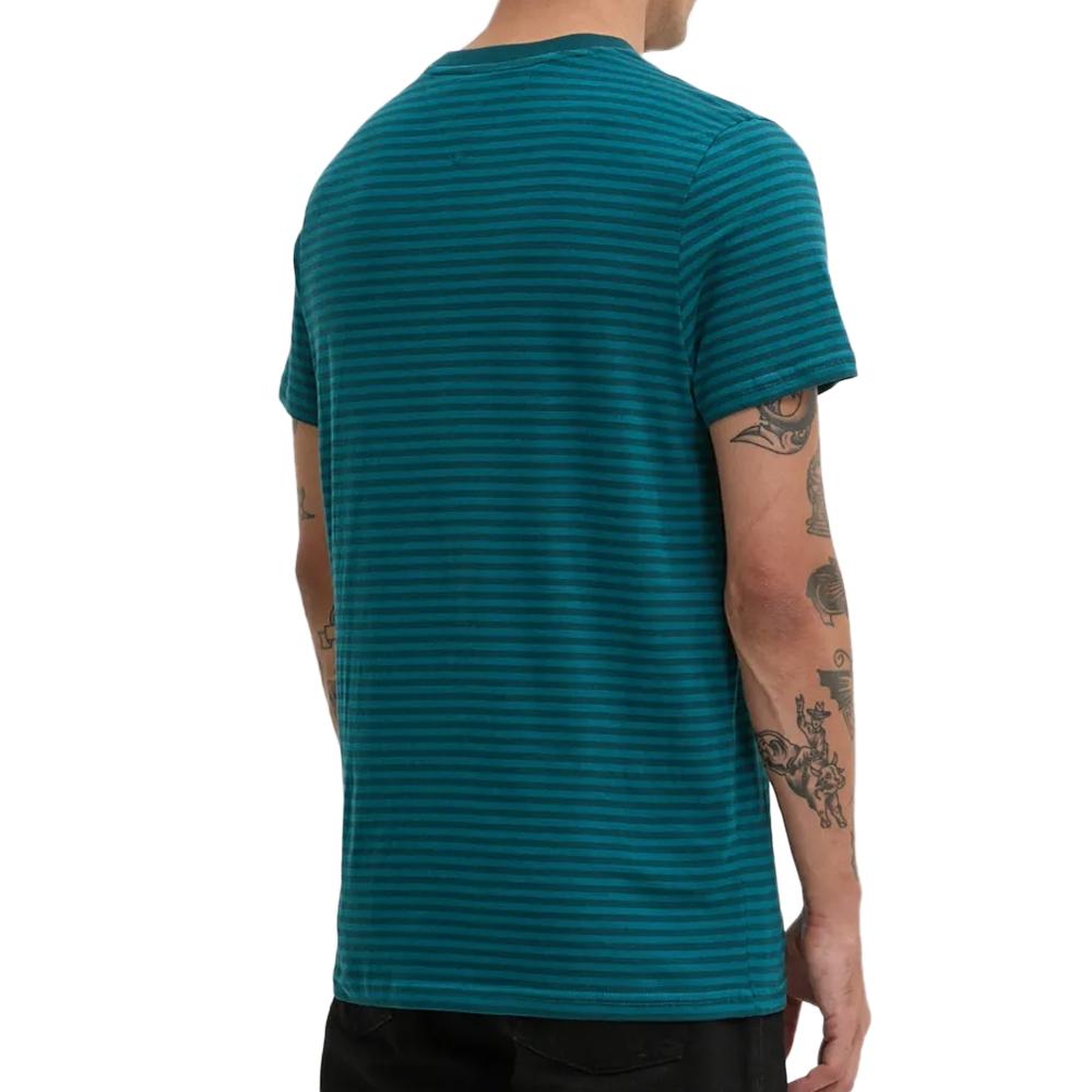 T-shirt Bleu Homme Tommy Hilfiger Entry vue 2