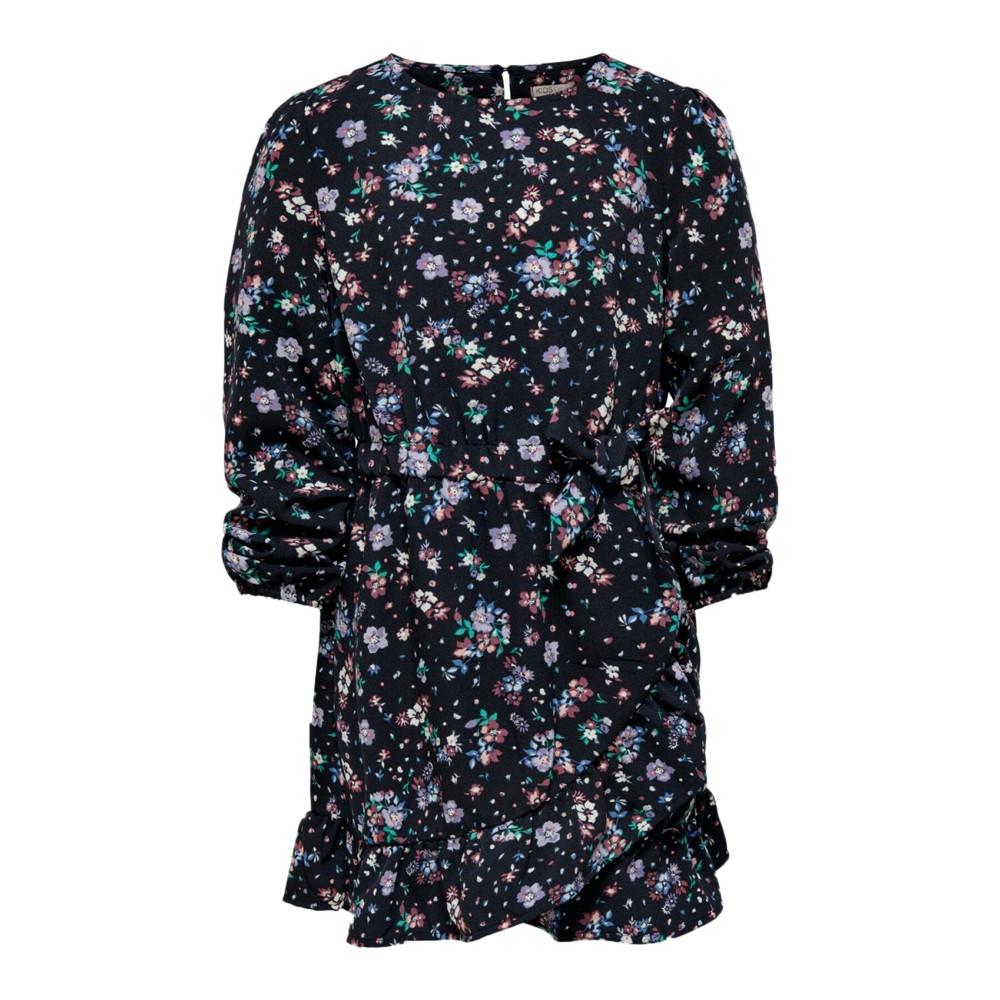 Robe à fleurs Marine Fille Kids Only Stine pas cher